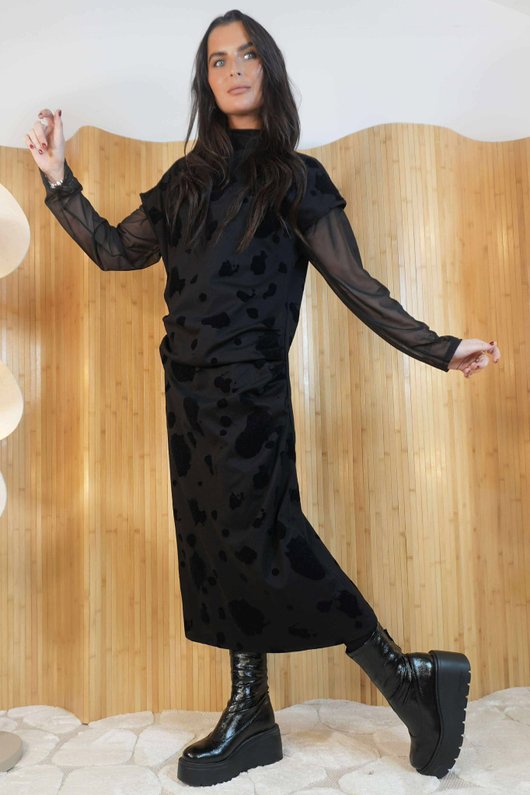 Oscar Petra Dress Black